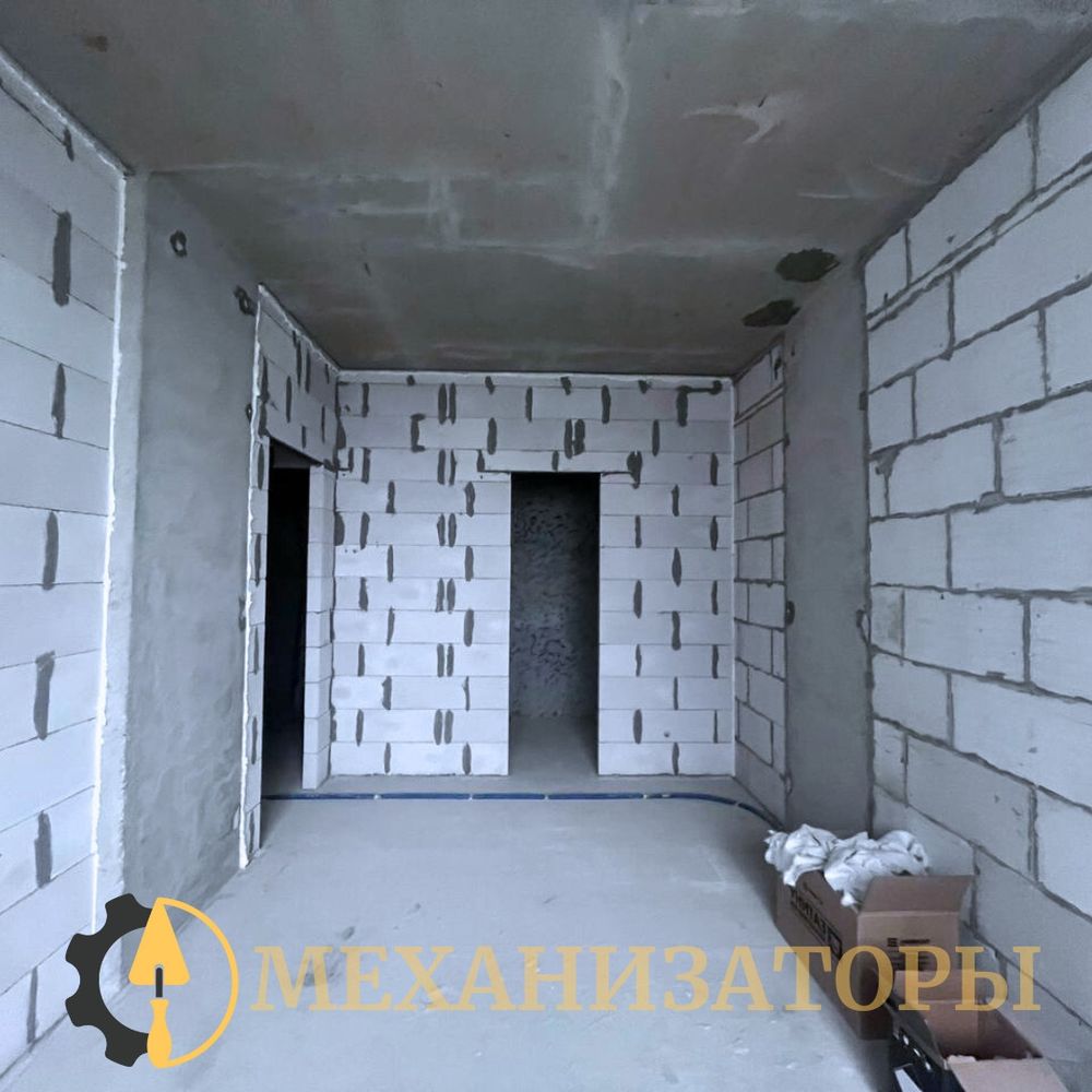Кладка перегородок с дверными проёмами в ЖК Скандинавия